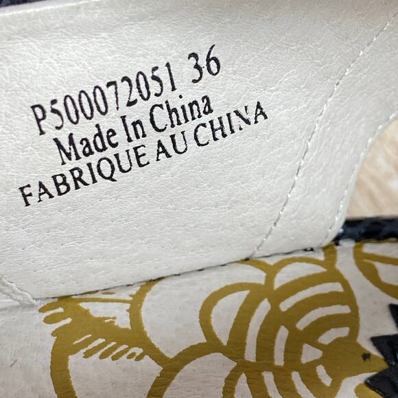 Fly London Black Wedge Sandals - Picture 8 of 8